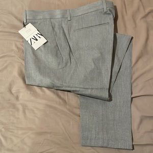 Zara Slim Gray Dress Pants 31x33